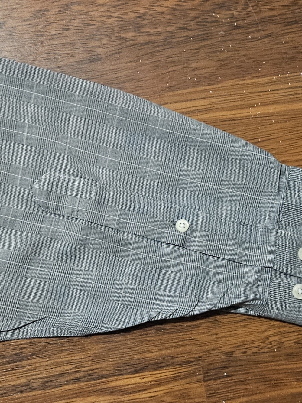 BROOKS BROTHERS 346 mens long-sleeve dress shirt SIZE 16.5x7 COLOR GREY LL19D - Picture 14 of 16